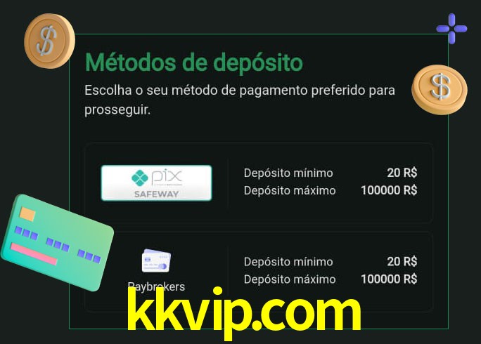 O cassino kkvip.com oferece uma grande variedade de métodos de pagamento